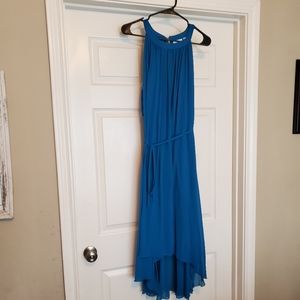 Blue high low dress New York and Co Size Med